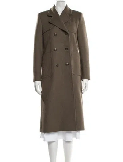 Pre-owned Sandro Wool Coat W/ Tags In Brown