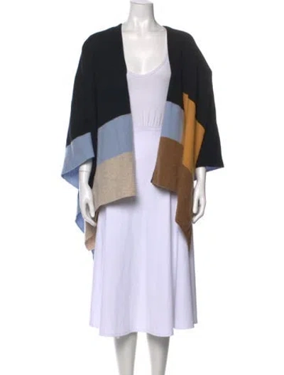 Pre-owned Sandro Wool Colorblock Pattern Sweater In Neutral