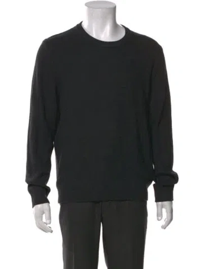 Pre-owned Sandro Wool Crew Neck Pullover In Grey