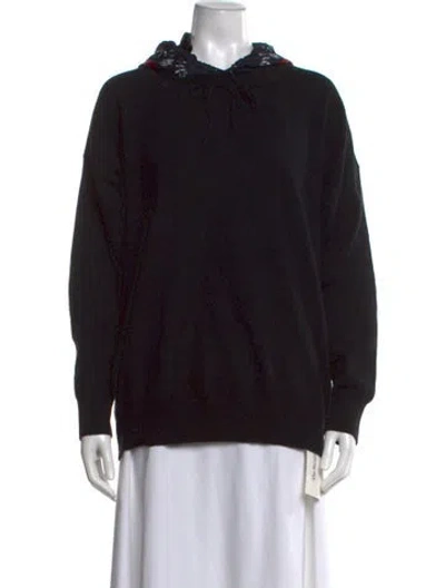 Pre-owned Sandro Wool Crew Neck Sweater In Black