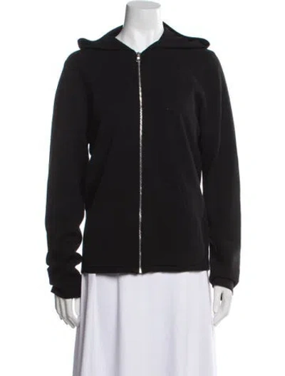 Pre-owned Sandro Wool Crew Neck Sweater In Black