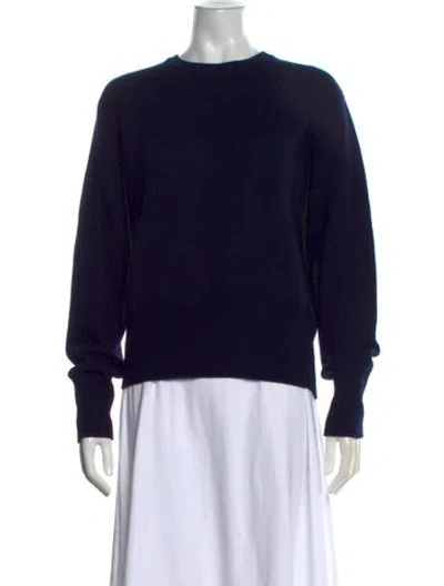 Pre-owned Sandro Wool Crew Neck Sweater In Black
