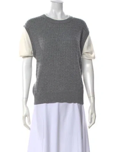 Pre-owned Sandro Wool Crew Neck Sweater In Black