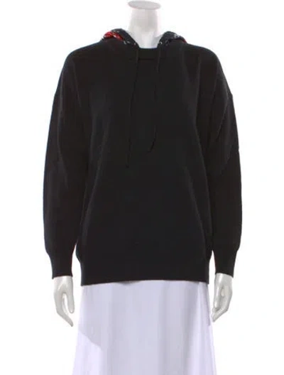 Pre-owned Sandro Wool Crew Neck Sweater In Black