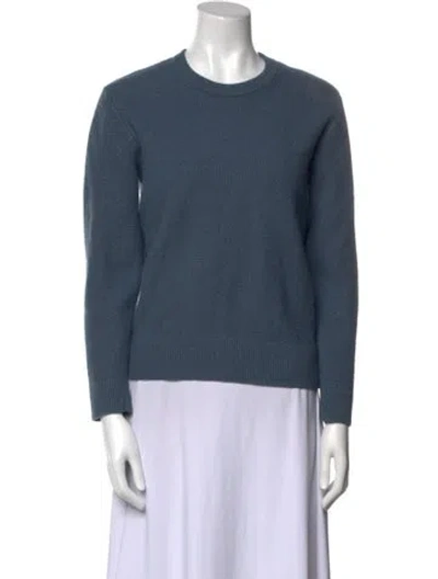 Pre-owned Sandro Wool Crew Neck Sweater In Blue