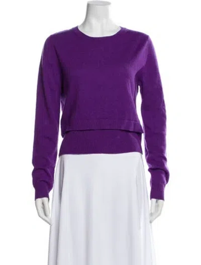 Pre-owned Sandro Wool Crew Neck Sweater In Blue