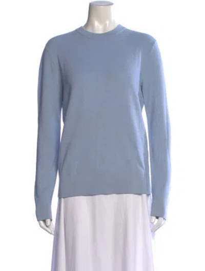Pre-owned Sandro Wool Crew Neck Sweater In Blue