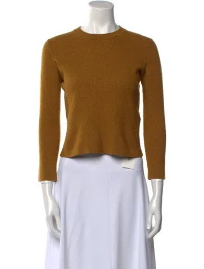 Pre-owned Sandro Wool Crew Neck Sweater In Brown