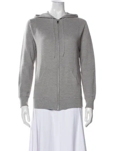 Pre-owned Sandro Wool Crew Neck Sweater In Gray