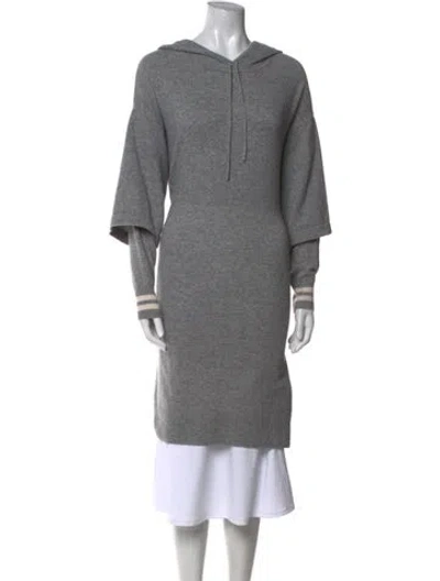 Pre-owned Sandro Wool Crew Neck Sweater In Gray