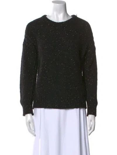 Pre-owned Sandro Wool Crew Neck Sweater In Multi