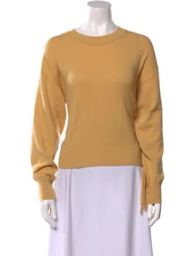 Pre-owned Sandro Wool Crew Neck Sweater In Neutral