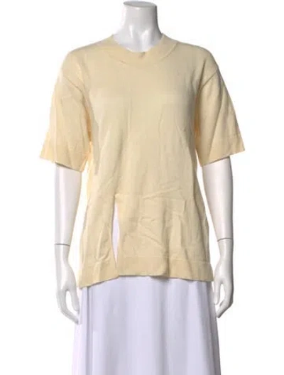 Pre-owned Sandro Wool Crew Neck Sweater In Neutral