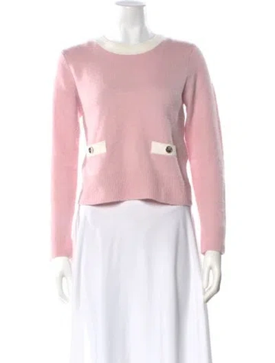 Pre-owned Sandro Wool Crew Neck Sweater In Pink