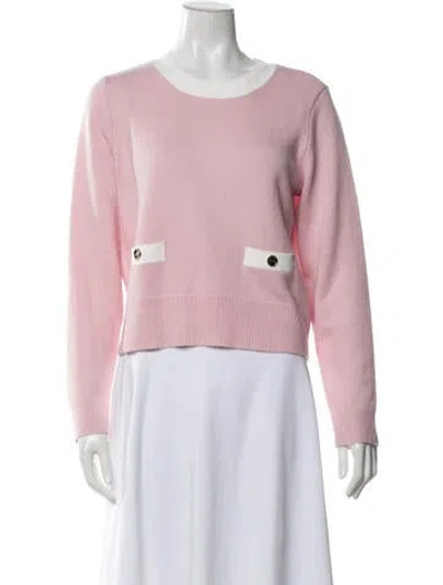 Pre-owned Sandro Wool Crew Neck Sweater In Pink
