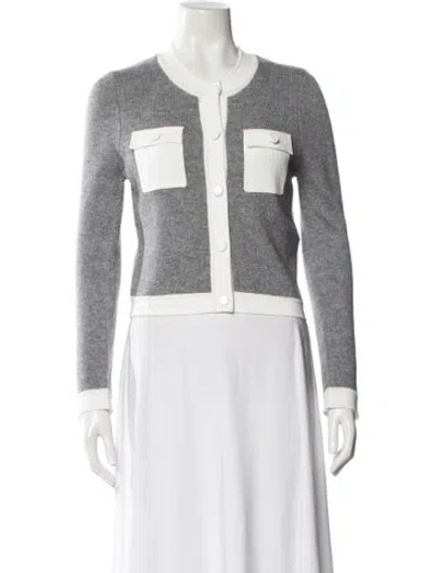 Pre-owned Sandro Wool Crew Neck Sweater W/ Tags In Gray