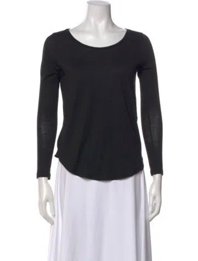 Pre-owned Sandro Wool Crew Neck Top In Blue