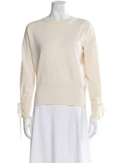 Pre-owned Sandro Wool Crew Neck Top In Neutral