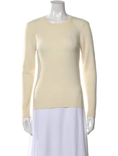 Pre-owned Sandro Wool Crew Neck Top In Neutral