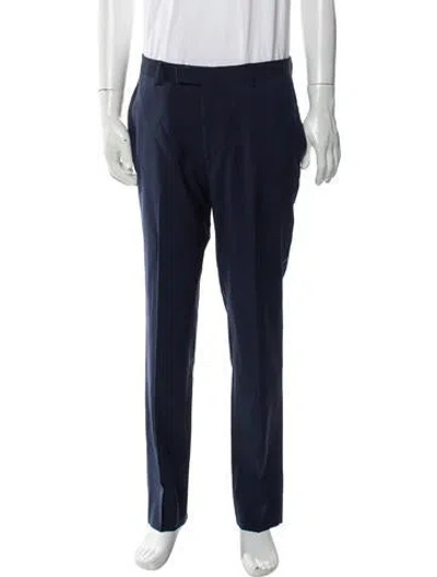 Pre-owned Sandro Wool Dress Pants In Blue