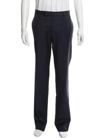 Pre-owned Sandro Wool Dress Pants In Blue