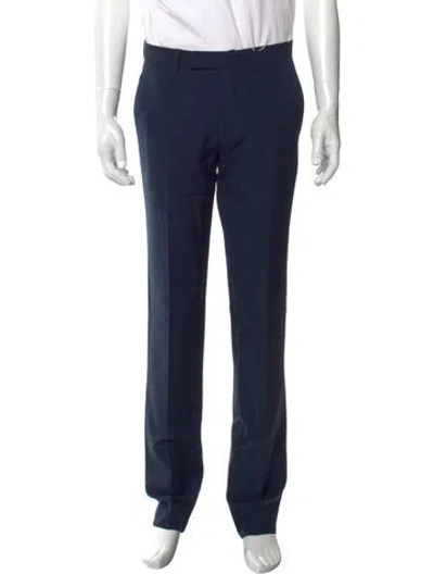 Pre-owned Sandro Wool Dress Pants In Blue