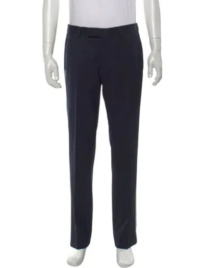 Pre-owned Sandro Wool Dress Pants In Blue