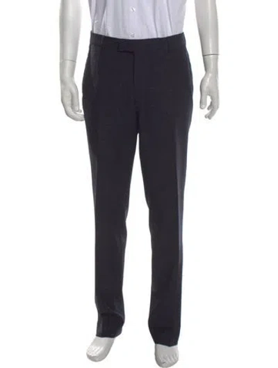 Pre-owned Sandro Wool Dress Pants In Blue
