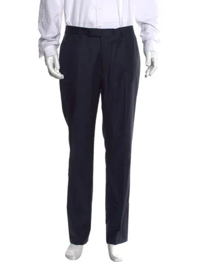 Pre-owned Sandro Wool Dress Pants In Blue