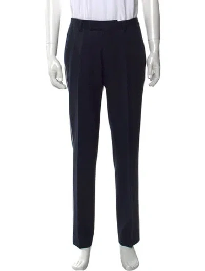 Pre-owned Sandro Wool Dress Pants In Blue