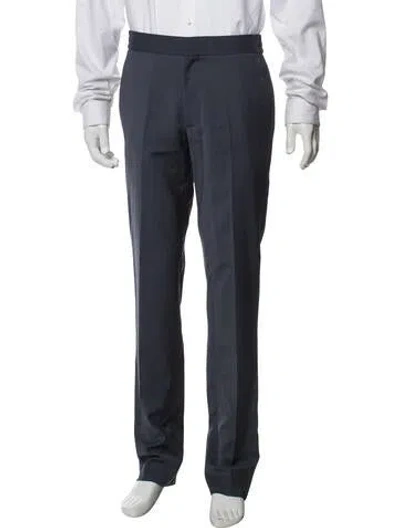 Pre-owned Sandro Wool Dress Pants In Blue