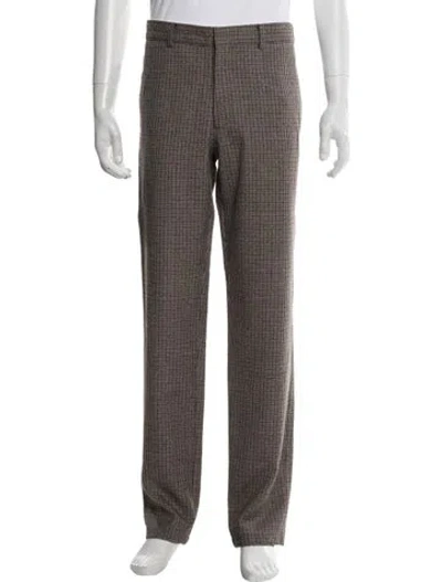 Pre-owned Sandro Wool Dress Pants In Brown