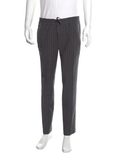 Pre-owned Sandro Wool Dress Pants In Gray