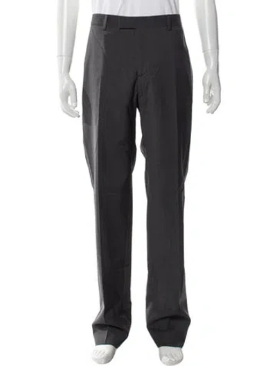 Pre-owned Sandro Wool Dress Pants In Gray