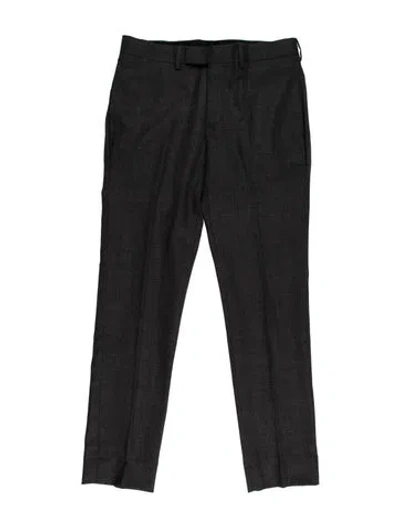 Pre-owned Sandro Wool Dress Pants In Gray