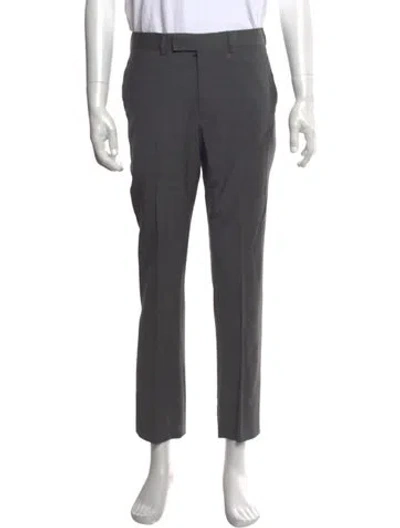 Pre-owned Sandro Wool Dress Pants In Gray