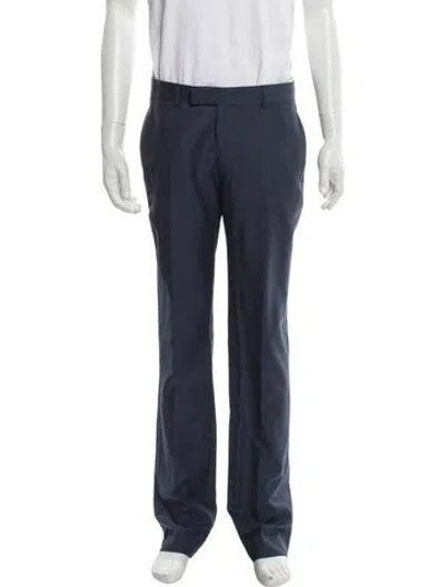 Pre-owned Sandro Wool Dress Pants W/ Tags In Blue