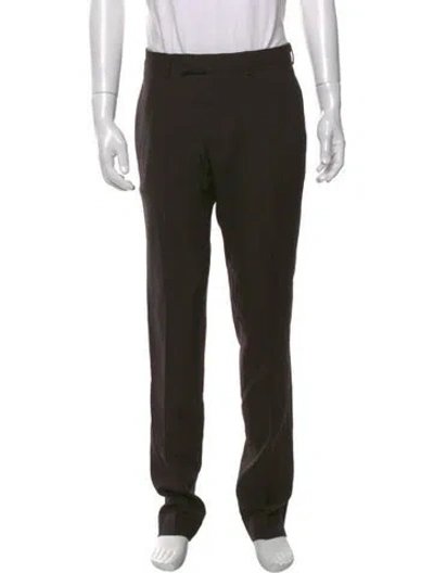 Pre-owned Sandro Wool Dress Pants W/ Tags In Brown