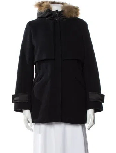 Pre-owned Sandro Wool Evening Jacket In Black