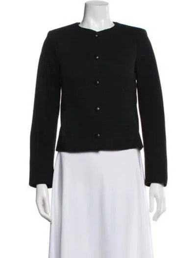 Pre-owned Sandro Wool Evening Jacket In Black