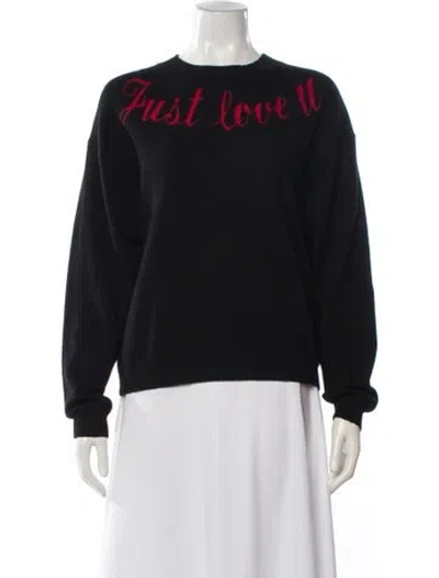 Pre-owned Sandro Wool Graphic Print Sweater In Multi