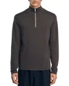 Sandro Wool Half Zip Sweater In Bruns