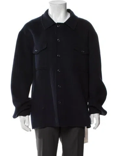 Pre-owned Sandro Wool Jacket In Black