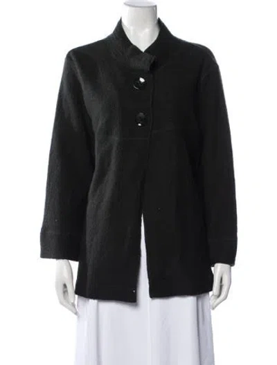 Pre-owned Sandro Wool Jacket In Black