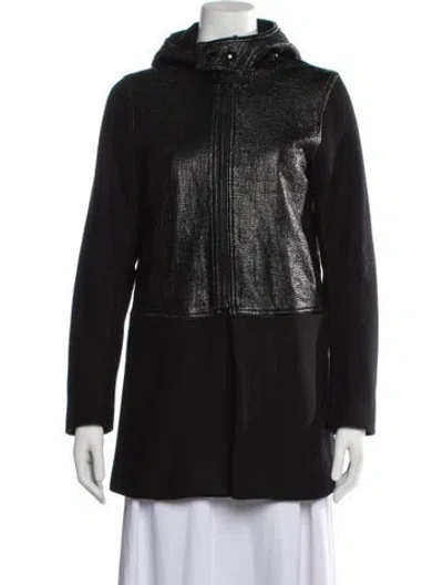 Pre-owned Sandro Wool Jacket In Black