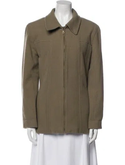 Pre-owned Sandro Wool Jacket In Brown