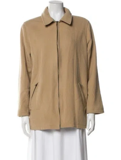 Pre-owned Sandro Wool Jacket In Neutral
