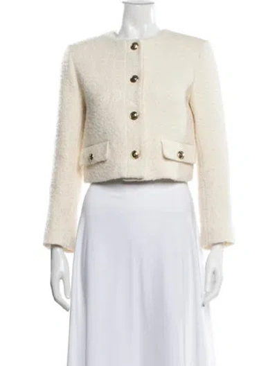 Pre-owned Sandro Wool Jacket In Neutrals