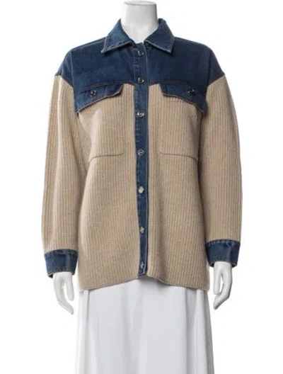 Pre-owned Sandro Wool Jacket In Neutrals