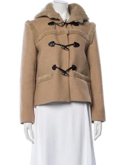 Pre-owned Sandro Wool Jacket In Neutrals